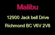 Malibu 12900 JACK BELL V6V 2V8